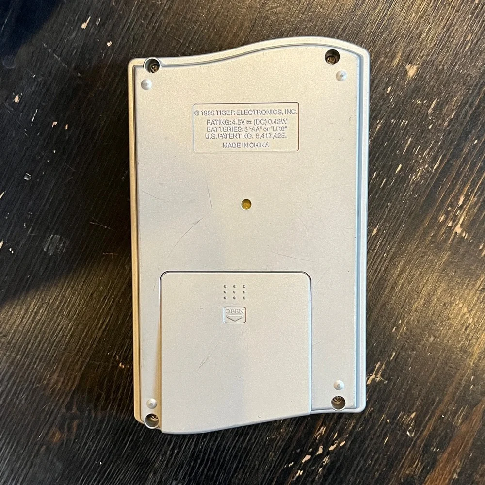 Tiger Handheld Console - Silver and Yellow